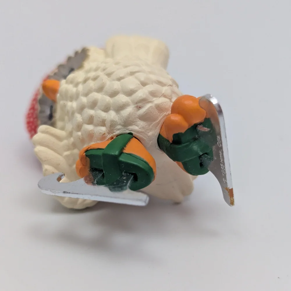 Hallmark 1985 ICE SKATING OWL Vintage Christmas Tree Ornament